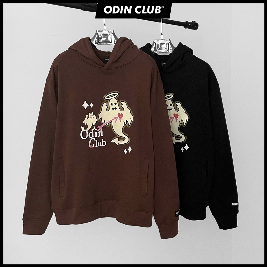 Áo HoODie Oversize ODIN CLUB Ghosts, Áo Hoodie form rộng nam nữ ODIN, Local Brand ODIN CLUB