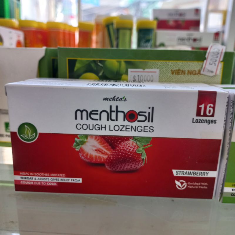 Viên ngậm bổ bố giảm ho long đờm Methosil nhập khẩu chính hãng