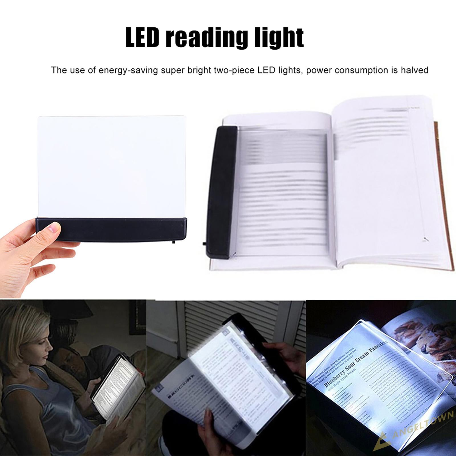 Flat Panel Reading Lamp, Eye Care LED Night Vision Book Reading Night Light