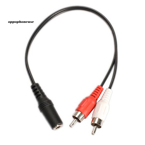 Dây Cáp Chữ Y Chuyển Đổi Âm Thanh Từ 3.5mm 1 / 8 '' Sang 2 Đầu Cắm Rca Chuyên Dụng