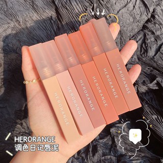 Son kem lì vuông  HERORANGE mịn mướt môi - rubycosmetics