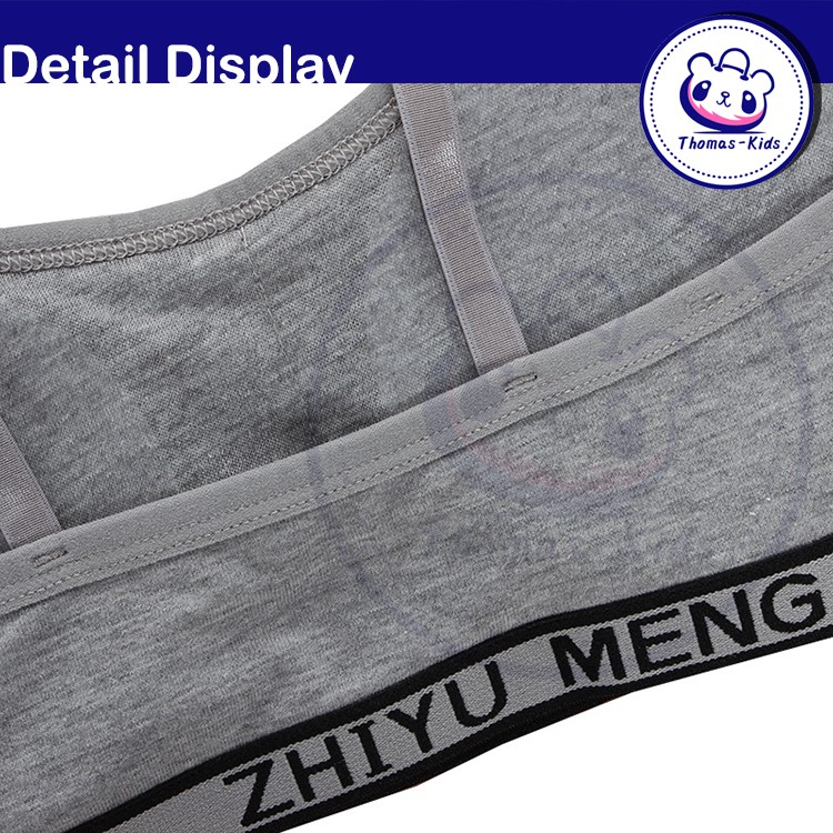 Bộ đồ lót vải Cotton mềm mại có đệm ngực tháo được cho bé gái B203