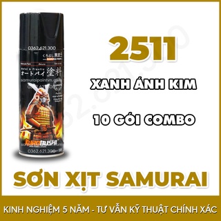Sơn Samurai Combo Màu Xanh Ánh Kim Lấp Lánh 2511