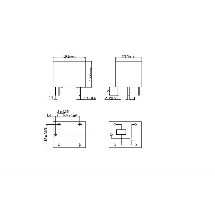 Combo 10 cái Relay 5V 5 chân SRD-48VDC SL-C chính hãng SONGLE.
