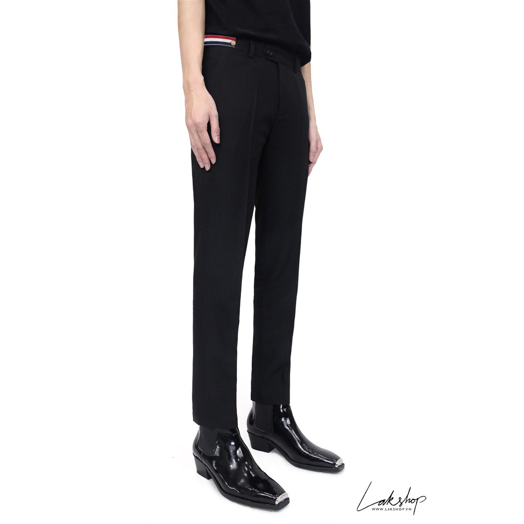 Quần âu T.B Striped Arm Band Black Trouser
