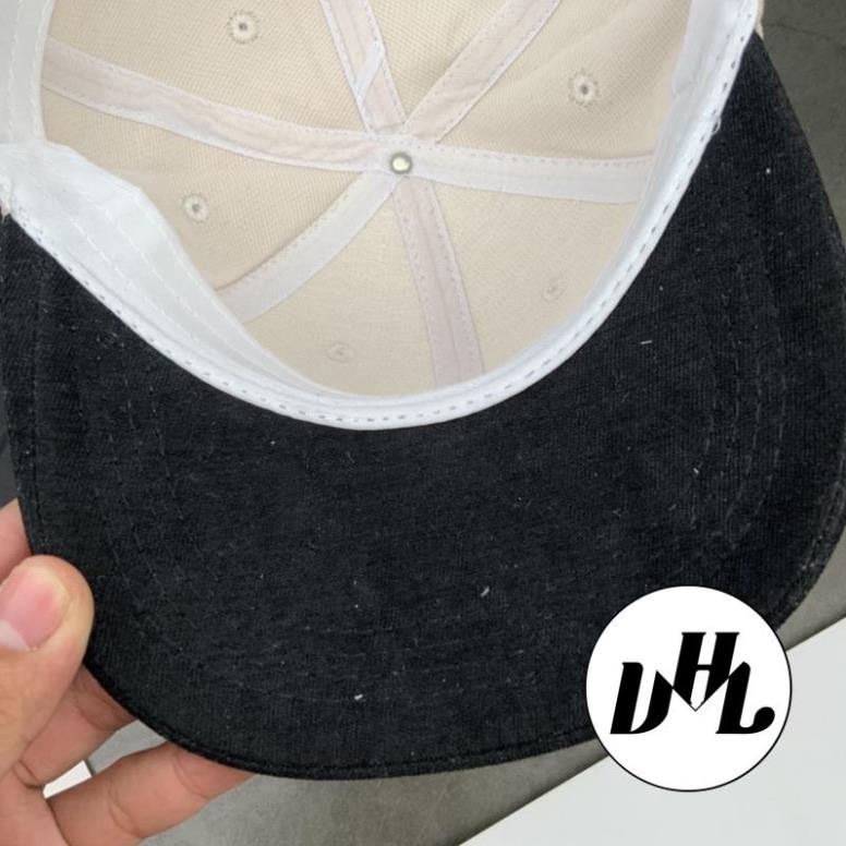 Mũ Lưỡi Trai Nhung Vá Kết Thêu Simple Thời Trang Thêu Chữ Nam Nữ