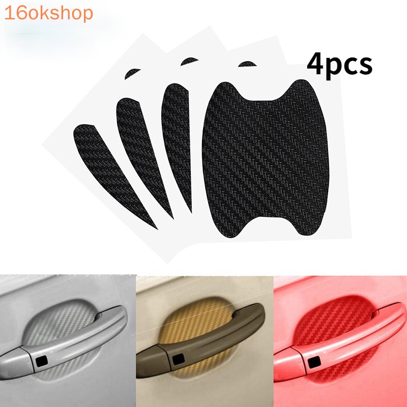 Bộ 4 Miếng Dán 3D Bảo Vệ Chống Trầy Cho Tay Nắm Cửa Xe Hơi