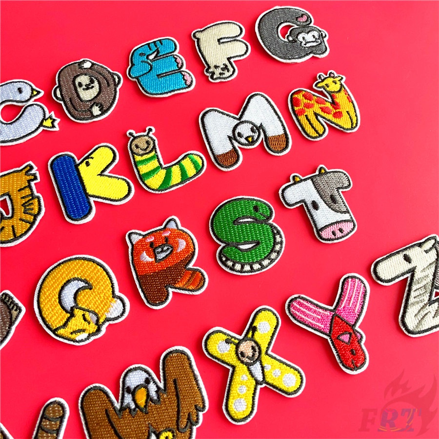 ✿ Sticker Ủi Thêu Hình Động Vật Hoạt Hình ✿ 1 Miếng Dán Ủi Lên Quần Áo