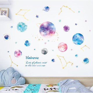 decal dán tường chủ đề màu sắc