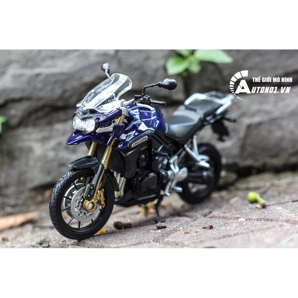 MÔ HÌNH XE MÔ TÔ TRIUMPH TIGER EXPLORER 1:18 WELLY 5457