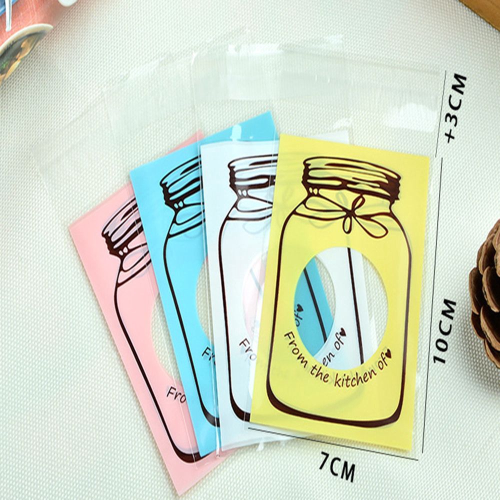 Bộ 100 túi đựng kẹo họa tiết dễ thương nhiều màu sắc