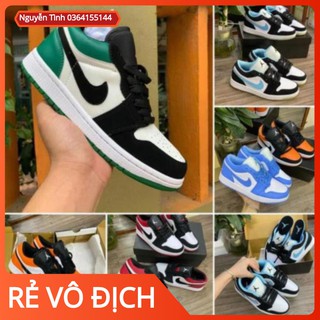 Giày thể thao AIR JORDAN 1 ⚡️FREE SHIP⚡️ Giày JORDAN 1 low, Giày JD1 thấp cổ cao cổ các màu hot nam nữ Full Box Bill