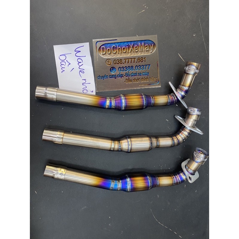 cổ pô titanium wave dream bầu cổ suông . DoChoiXeMay