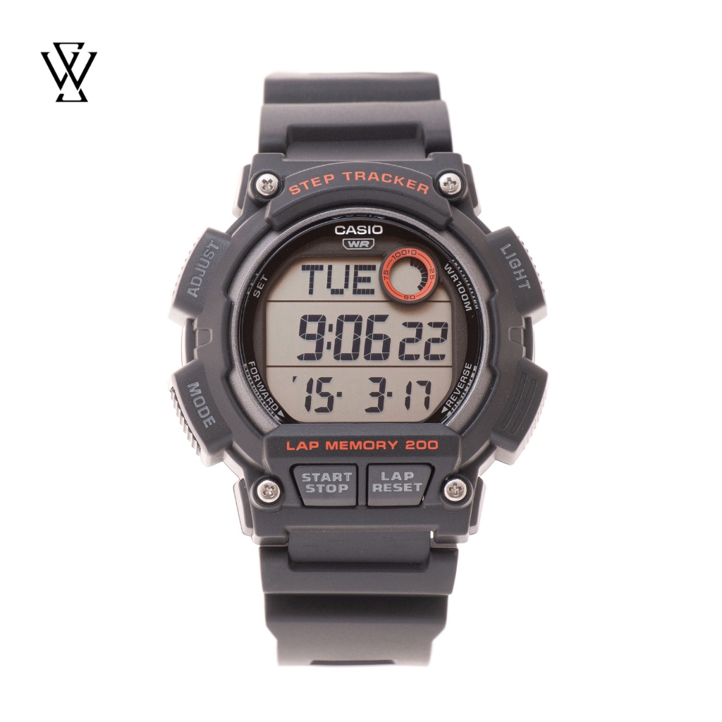 Đồng Hồ Điện Tử Nam Casio WATCHSTORE WS-2100H-1AVDF Thiết Kế Kính Nhựa 48mm, Độ Chịu Nước 10ATM, Vỏ Nhựa Cao Cấp