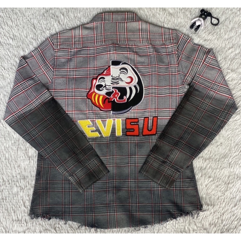Áo sơ mi Evisu loang nữa thân hot trens độc mới