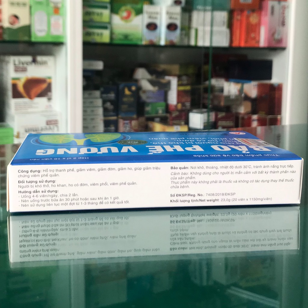Bảo Phế Vương – Viên uống hỗ trợ giảm triệu chứng viêm phế quản (Hộp 20 viên)