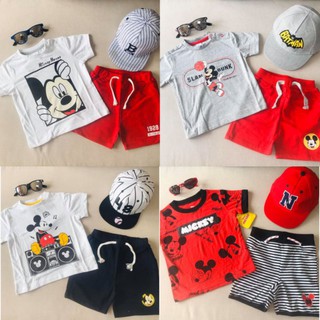 Bộ quần áo Disney Mickey bé trai 1-5y