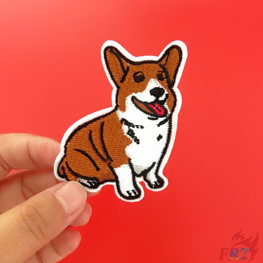 ☸ Animals - Corgi Patch ☸ 1Pc Cartoon Dog Diy Sew on Iron on Patch （Dog - Series 03）