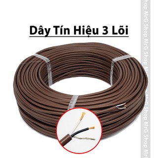 Dây Tín Hiệu Âm Thanh Chống Nhiễu 3 Lõi Đồng (2 ruột+1 mát), giá 1met, dây âm thanh bãi nhật lõi đồng chống nhiễu.