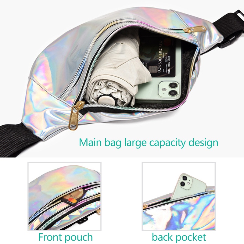 Túi Đựng Điện Thoại Đeo Hông Màu Phản Quang Chống Thấm Nước Có Thể Điều Chỉnh Hỗ Trợ Chạy Bộ