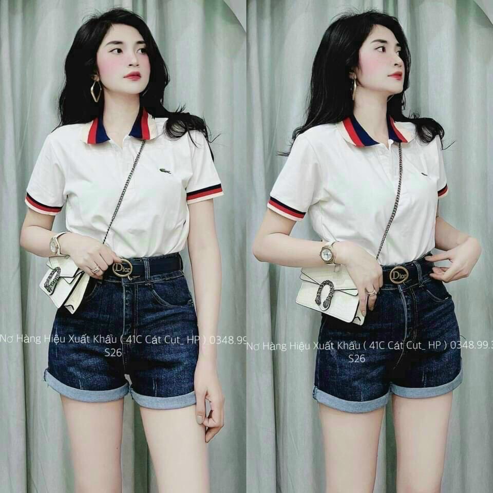 áo thun polo TM viền cổ trụ ngắn tay