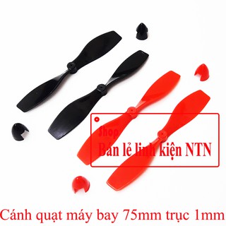 Cặp cánh quạt máy bay 75mm trục 1mm