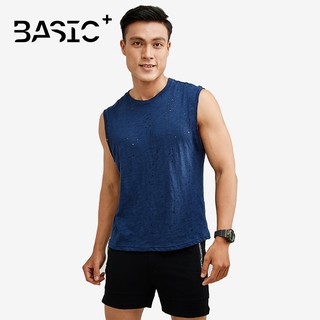 Áo nam After All Tanktop destroy, đục lỗ, màu trơn - A03-04