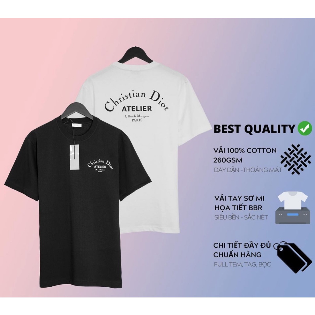 Áo Phông Tay Lỡ D*I.O.R Basic - 100% cotton