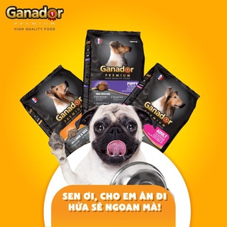 Thức ăn hạt khô ganador cho chó con, chó lớn 400g - ipet shop