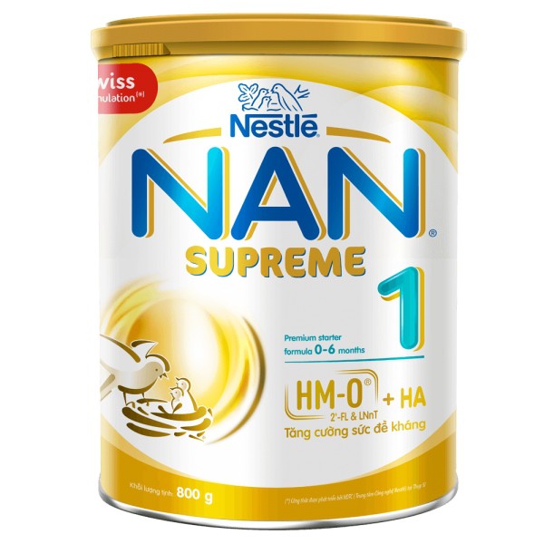 Sữa bột Nestle NAN SUPREME Số 1 800G ( Mẫu Mới )_Subaby