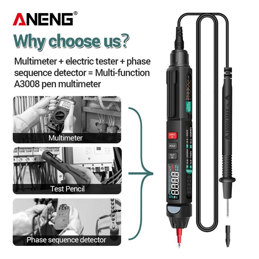 Bút Thử Điện Thông Minh ANENG A3008 6000 AC/DC