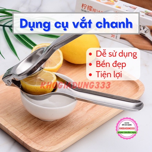Dụng cụ ép chanh 🍊 Kẹp vắt cam chanh cầm tay inox cao cấp chống gỉ an toàn lọc bỏ hạt chanh dễ dàng bền đẹp