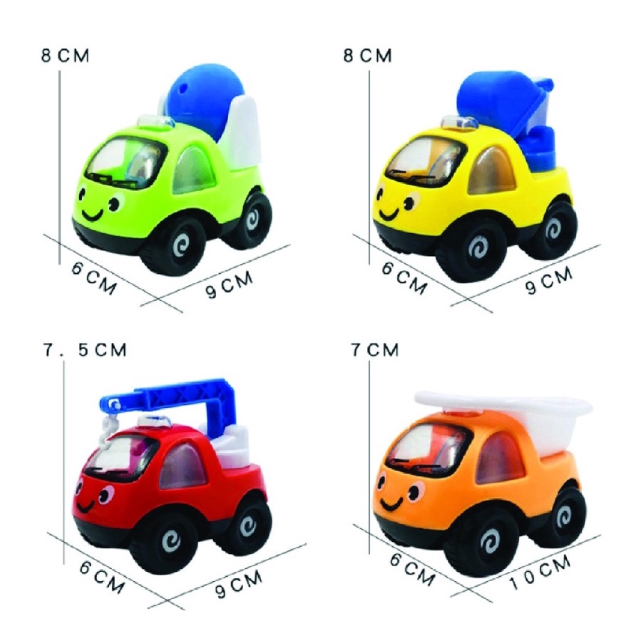 Xe đồ chơi cho bé, Ô tô mini cho bé trai đủ màu sắc, Xe công nhỏ nhỏ xinh xinh