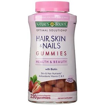 [HÀNG MỸ] Hair Skin Nail Nature's Bounty (250 viên) - Sản Phẩm Hỗ Trợ Đẹp Da, Tóc, Móng