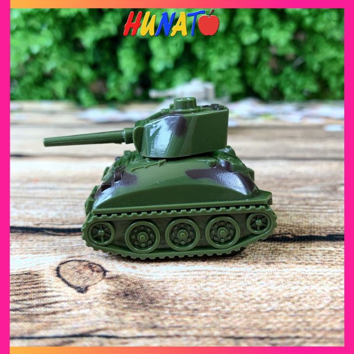 Xe tăng đồ chơi bánh đà mô hình mini cho bé HUNATO XT1