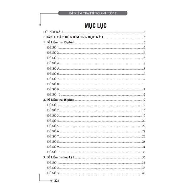 Sách - Đề Kiểm Tra Tiếng Anh Lớp 7 (Tái bản 01)