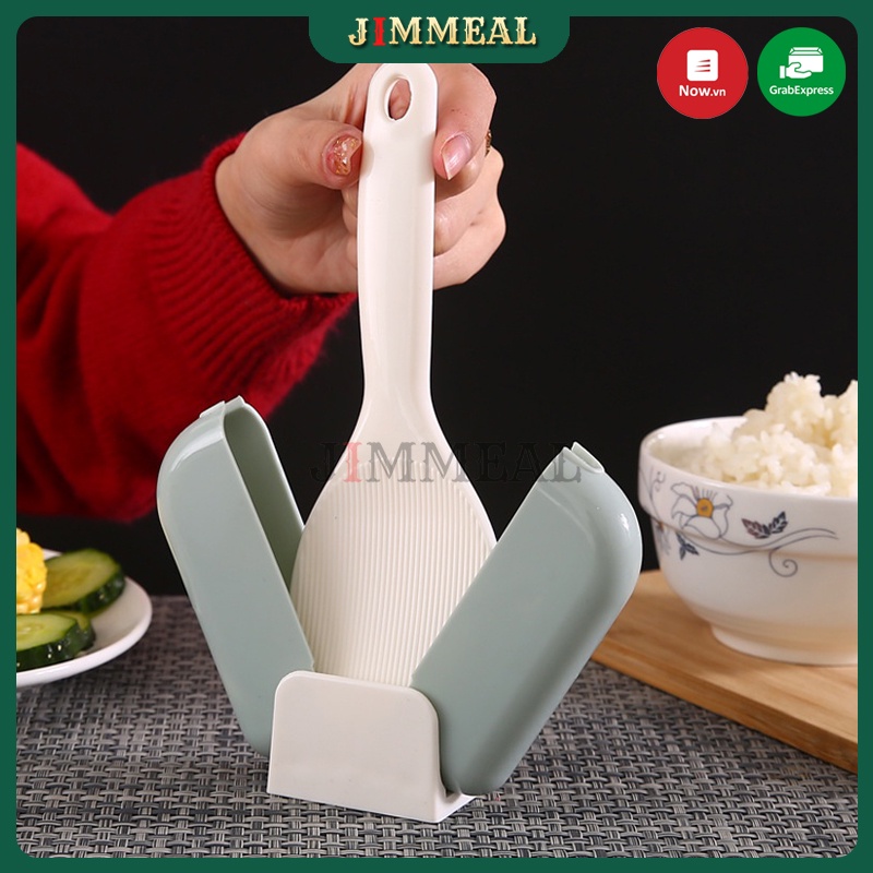 Giá Đỡ Muôi Múc Cơm Nắp Đóng Mở Tự Động Tiện Dụng