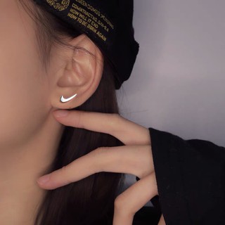 Khuyên tai bạc nữ hình dấu tích bạc 925 cao cấp siêu cá tính KT05