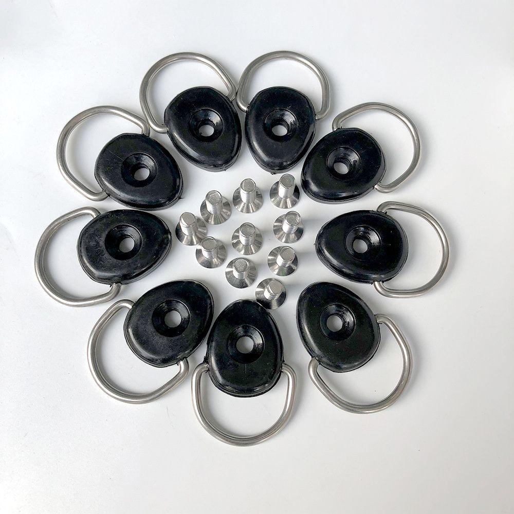 JONYE Set 10 Vòng Khóa Dây Cho Thuyền Kayak