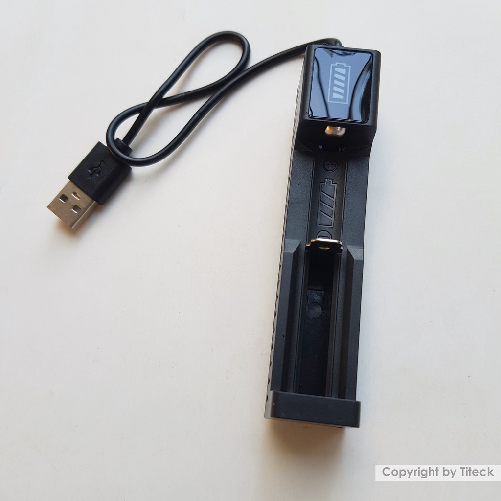Đế sạc pin 18650 3,7V - 4,2V đơn đa năng cổng USB tiện lợi