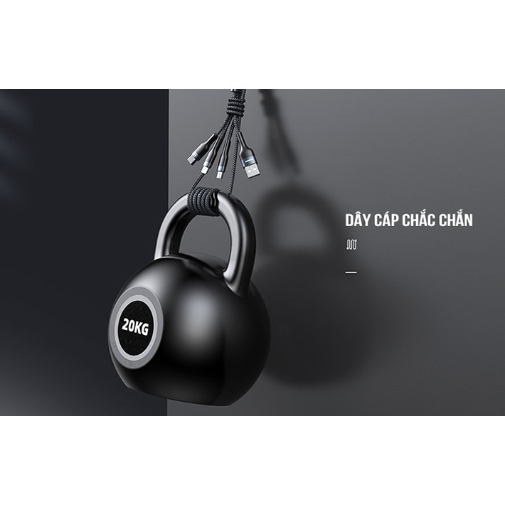 Dây Cáp sạc 3 in 1 đa năng Remax RC-070TH