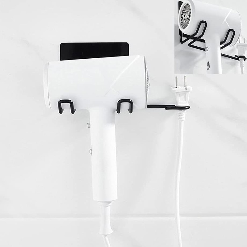 Giá Đỡ Máy Sấy Tóc Bằng Thép Không Gỉ Gắn Tường Tiện Lợi