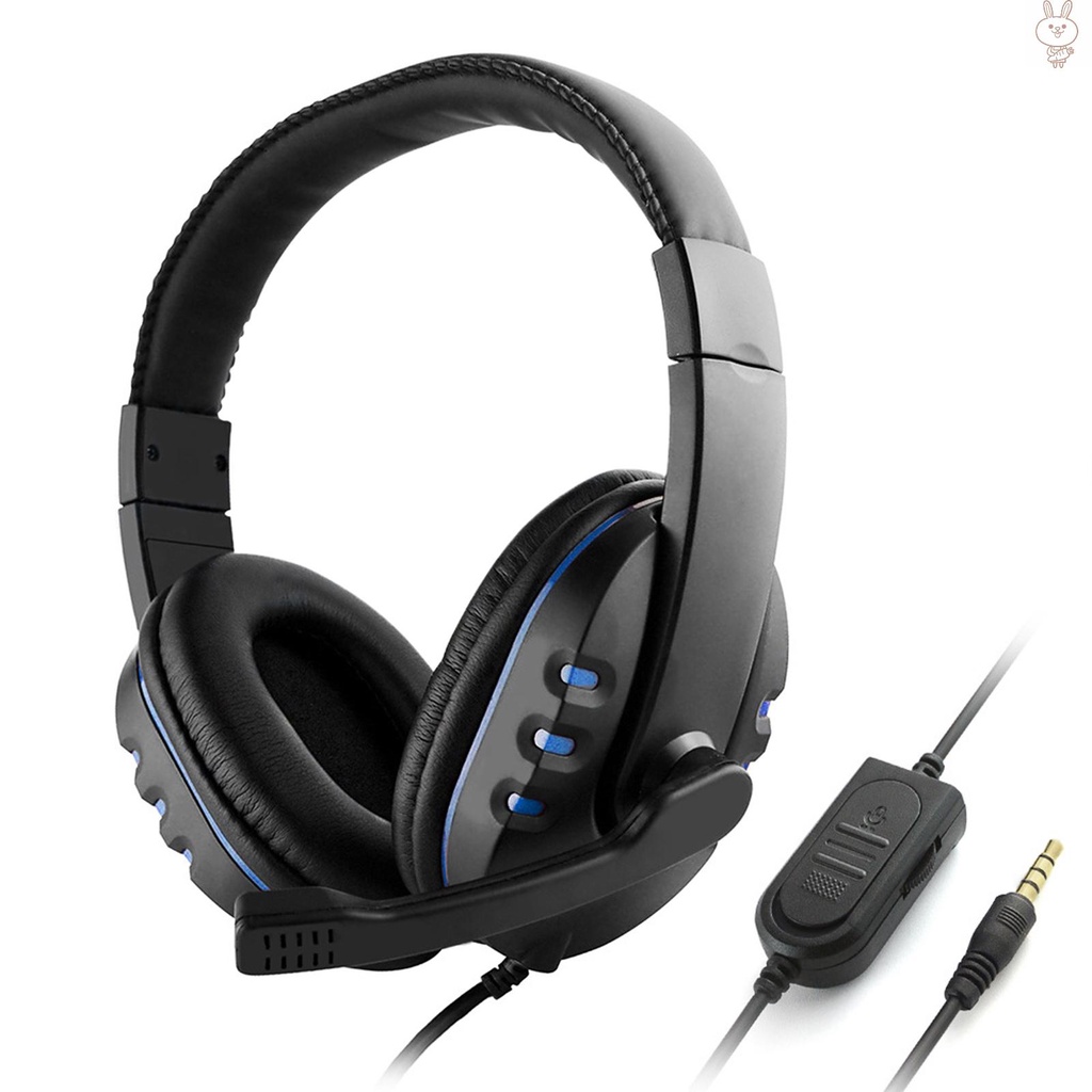 ol 3.5mm Wired Gaming Headphones Over Ear Game Headset Noise Canceling Earphone with Microphone Volume Control for PC Laptop Smart Phone