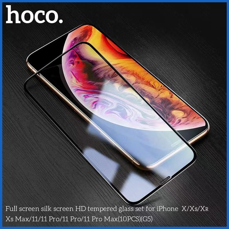 Kính Cường Lực Hoco G5 Full Màn Hạn &amp; Chế Vân Tay Cho Iphone