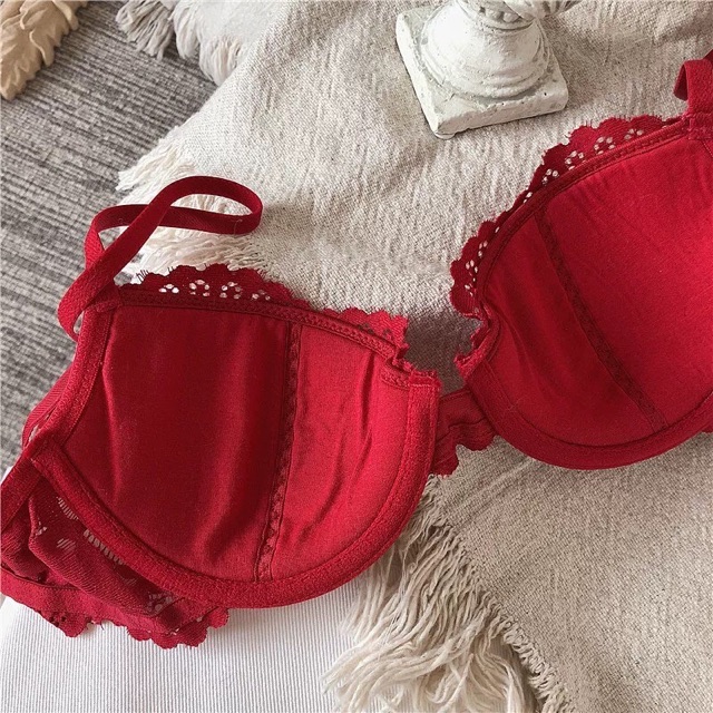 Bộ đồ lót PD ren hoa mút cotton mỏng có gọng BL