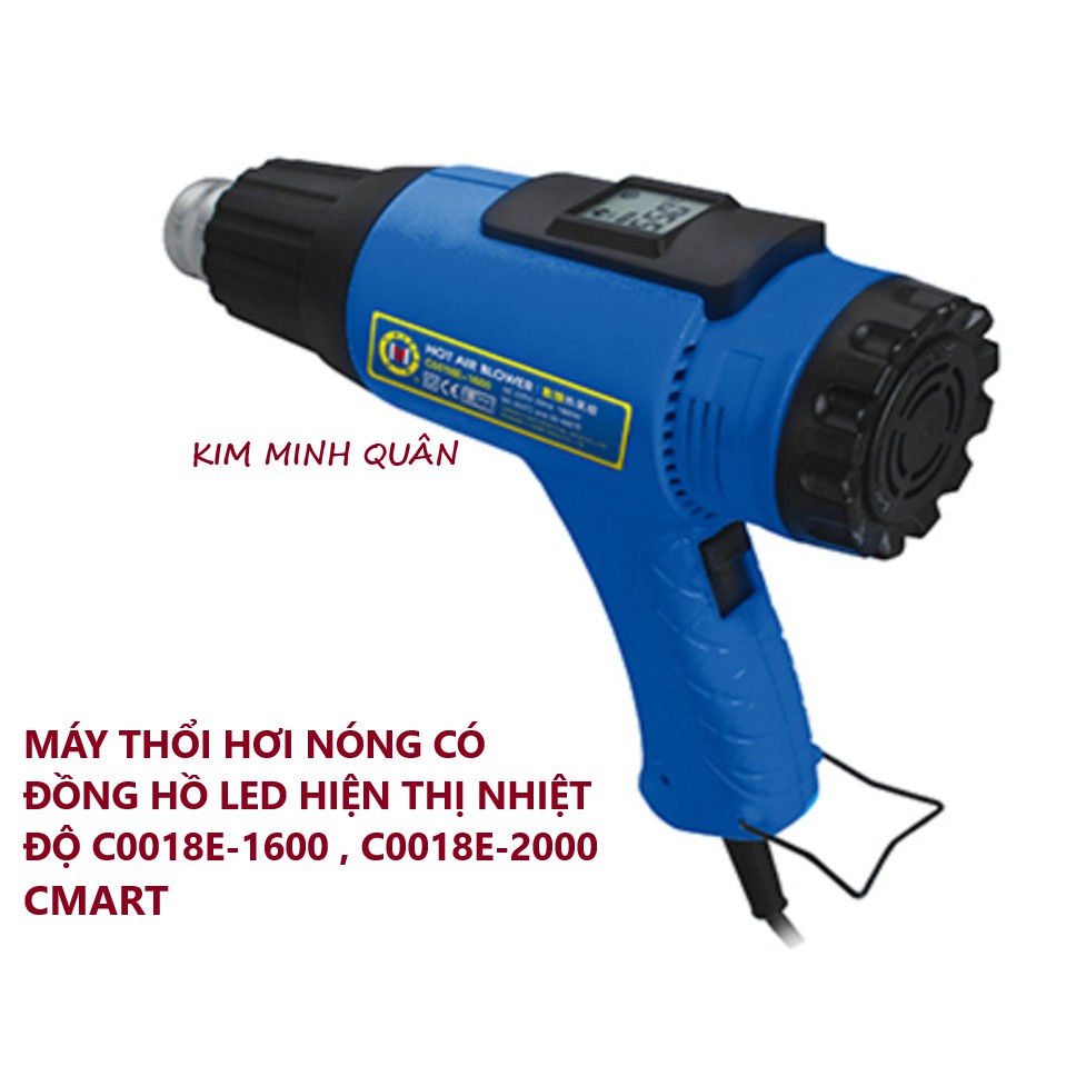 Máy Thổi Hơi Nhập Khẩu Có Đồng Hồ Led Hiện Thị Nhiệt Độ 1600W - 2000W C0018E CMART