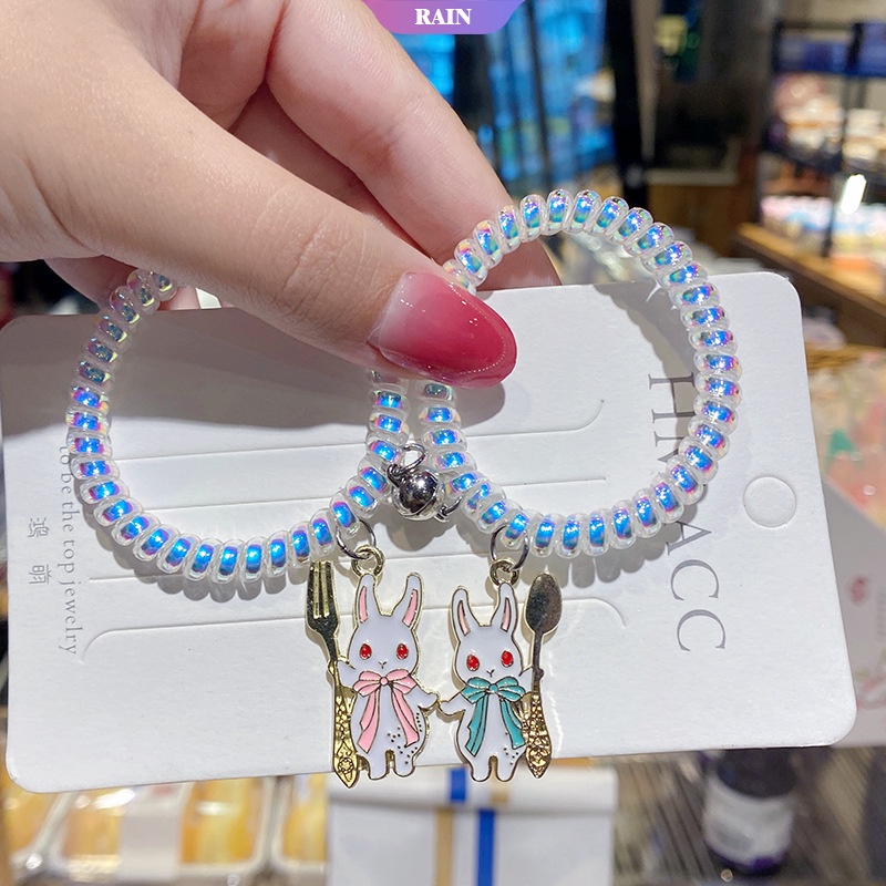 1 Dây Buộc Tóc Từ Tính Mặt Bóng LinaBell Họa Tiết Hoạt Hình Sáng Tạo