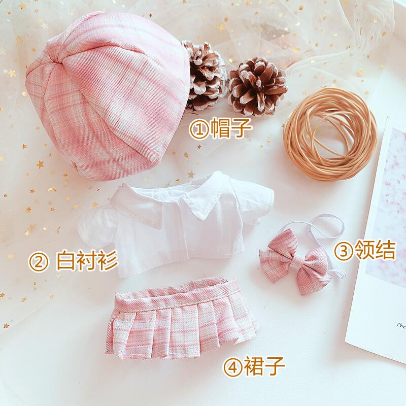 BỘ VÁY ĐỒNG PHỤC JK NHẬT BẢN CÓ KÈM GIÀY DOLL 20CM