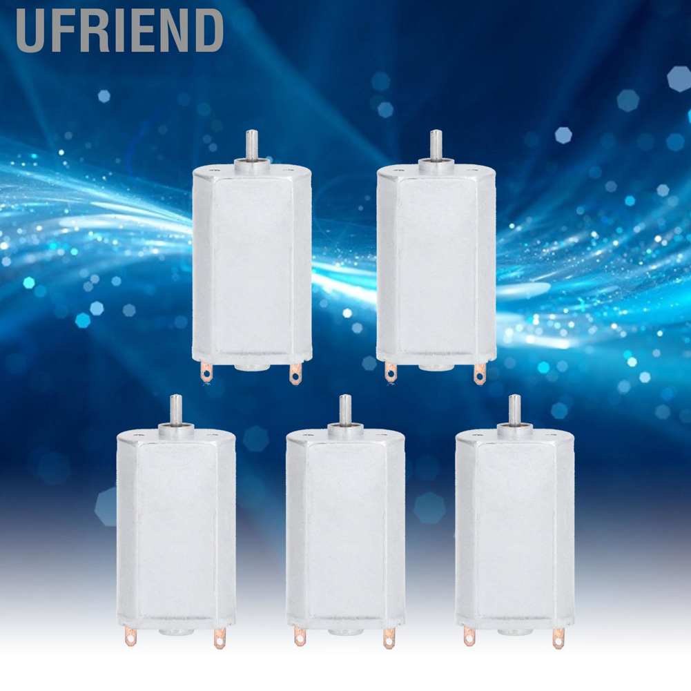 Ufriend 5Pcs DC Brushed Motor Mini Electric Metal Industrial Replacement Parts 16000RPM 7V FF‑180