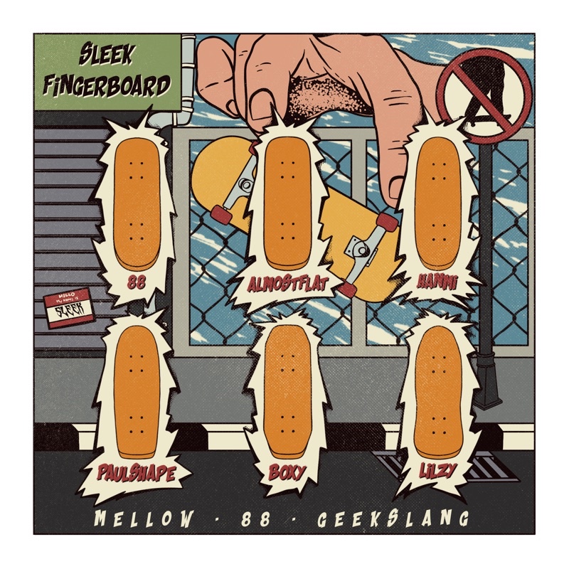 Ván Trượt Ngón Tay Pro Chính Hãng Sleek Fingerboards Việt Nam Kèm Foam Mới.